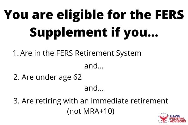 eligibility for FERS supplement